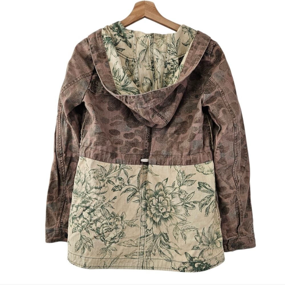 Anthropologie Hei Hei Floral Anorak Botanical Fatigue Jacket womens S - Picture 2 of 10
